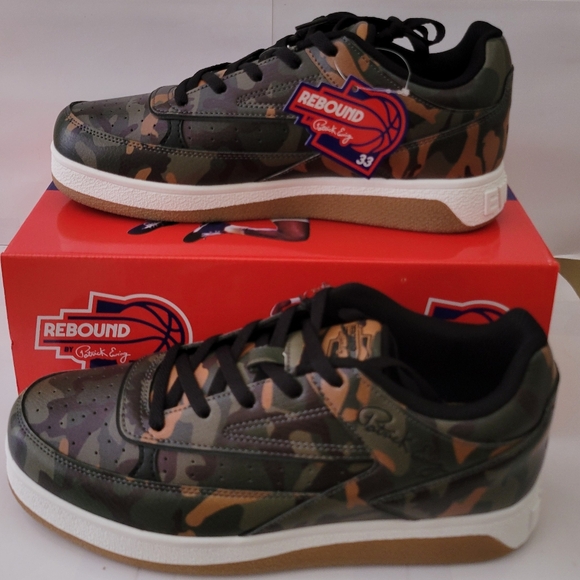 PATRICK EWING REBOUND ORION LOW CAMO/GUM SHOES - Picture 1 of 8